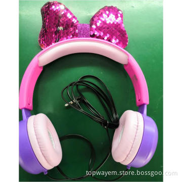 Cute child with headphones
